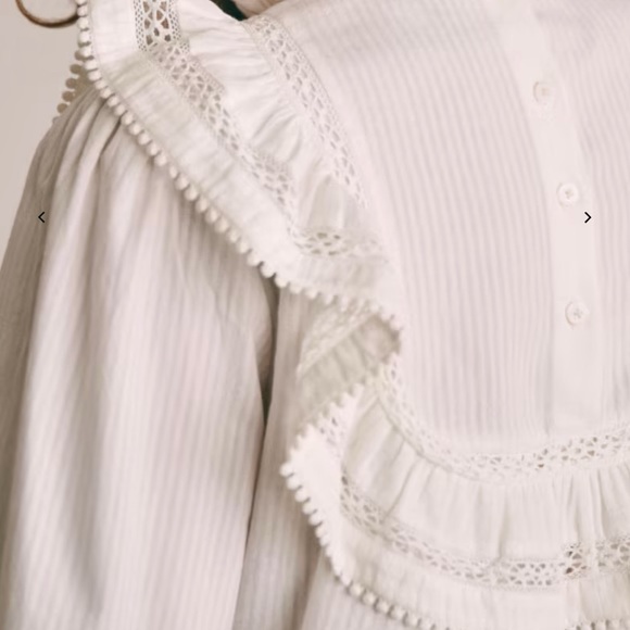 Sezane Gloria Blouse size 0 - Picture 3 of 9